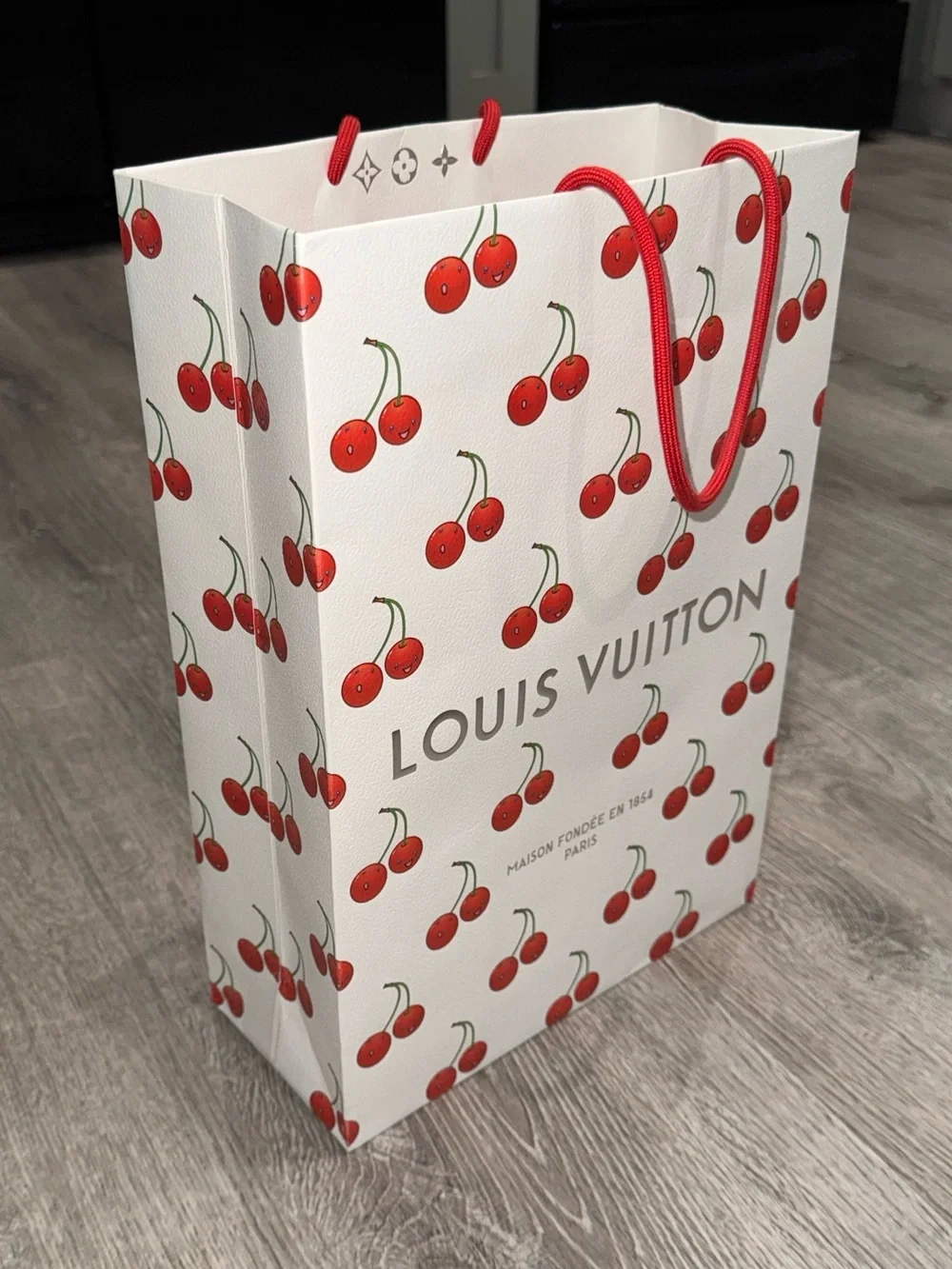 AUTHENTIC LOUIS VUITTON MAISON FONDEE EN 1854 CHERRY SHOPPING BAG LIMITED ED